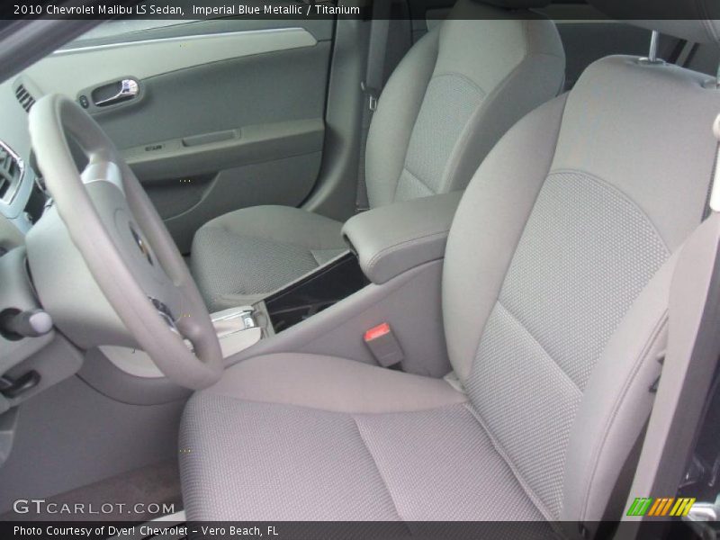 Imperial Blue Metallic / Titanium 2010 Chevrolet Malibu LS Sedan