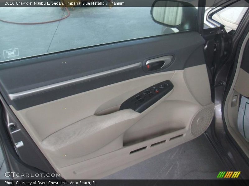Imperial Blue Metallic / Titanium 2010 Chevrolet Malibu LS Sedan