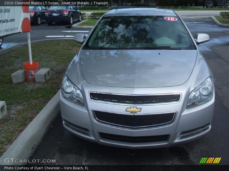 Silver Ice Metallic / Titanium 2010 Chevrolet Malibu LT Sedan