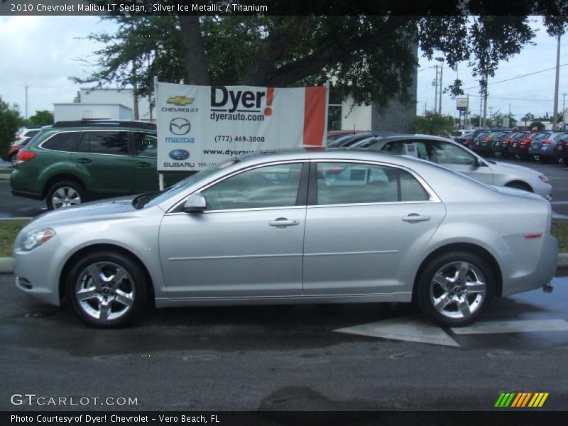 Silver Ice Metallic / Titanium 2010 Chevrolet Malibu LT Sedan