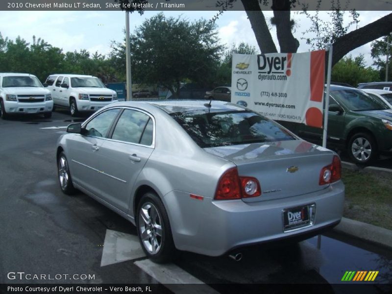 Silver Ice Metallic / Titanium 2010 Chevrolet Malibu LT Sedan
