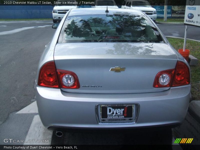 Silver Ice Metallic / Titanium 2010 Chevrolet Malibu LT Sedan