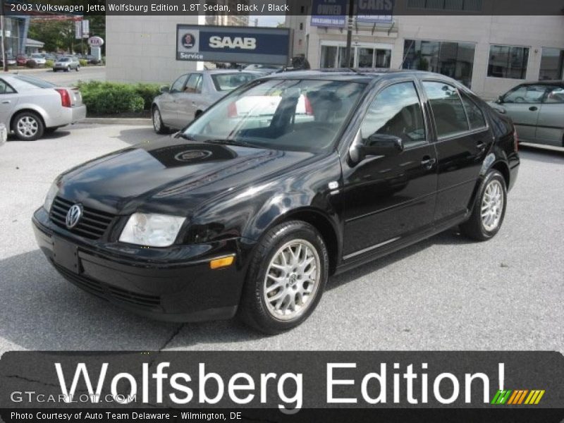 Black / Black 2003 Volkswagen Jetta Wolfsburg Edition 1.8T Sedan