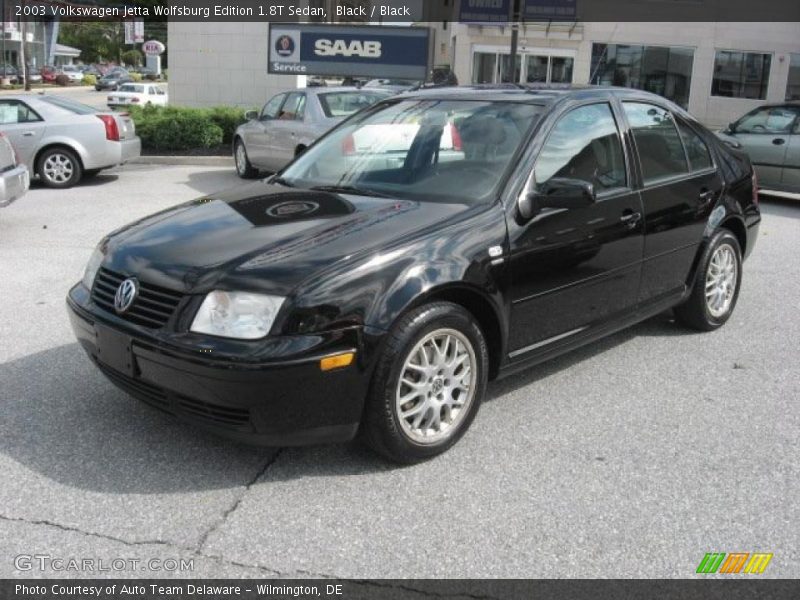Black / Black 2003 Volkswagen Jetta Wolfsburg Edition 1.8T Sedan