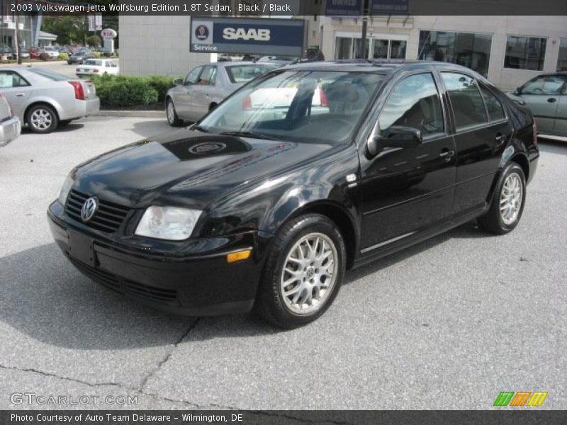 Black / Black 2003 Volkswagen Jetta Wolfsburg Edition 1.8T Sedan