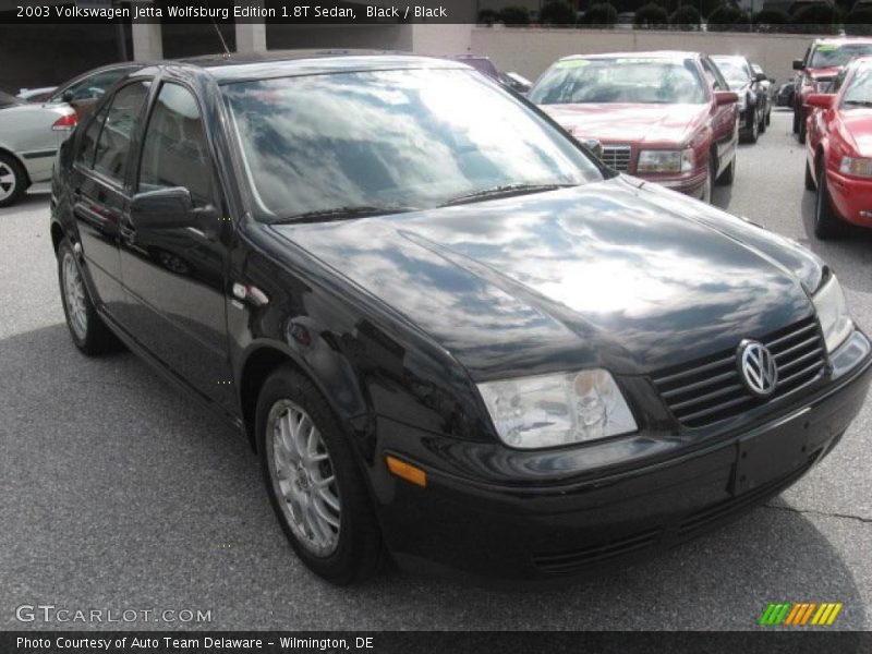 Black / Black 2003 Volkswagen Jetta Wolfsburg Edition 1.8T Sedan