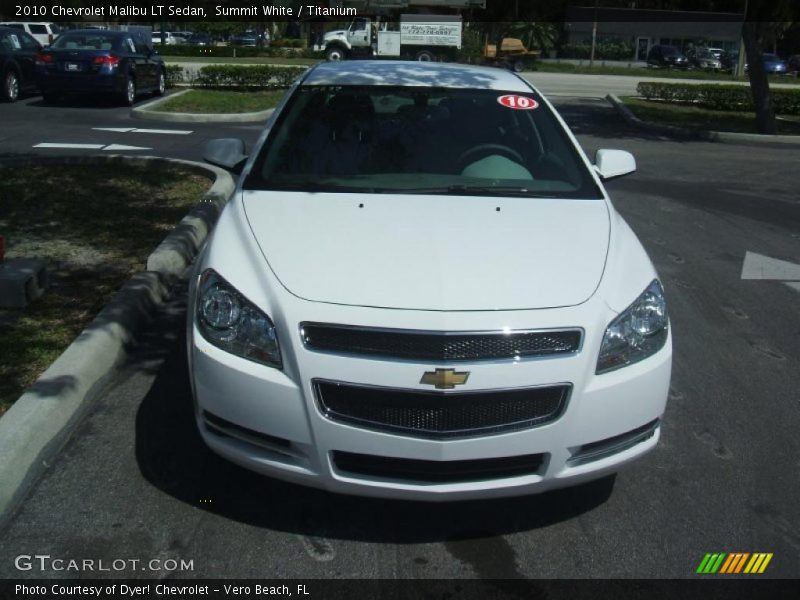 Summit White / Titanium 2010 Chevrolet Malibu LT Sedan