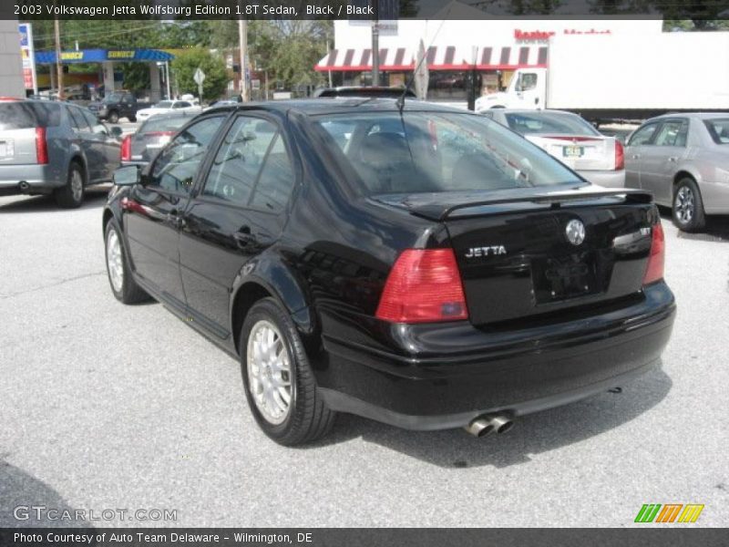 Black / Black 2003 Volkswagen Jetta Wolfsburg Edition 1.8T Sedan