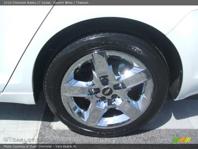 Summit White / Titanium 2010 Chevrolet Malibu LT Sedan
