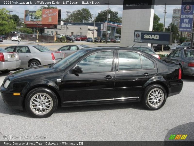 Black / Black 2003 Volkswagen Jetta Wolfsburg Edition 1.8T Sedan