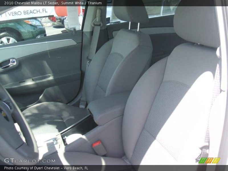 Summit White / Titanium 2010 Chevrolet Malibu LT Sedan