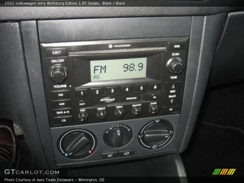 Black / Black 2003 Volkswagen Jetta Wolfsburg Edition 1.8T Sedan