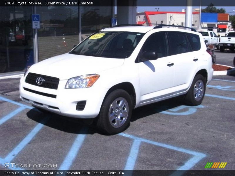 Super White / Dark Charcoal 2009 Toyota RAV4 I4
