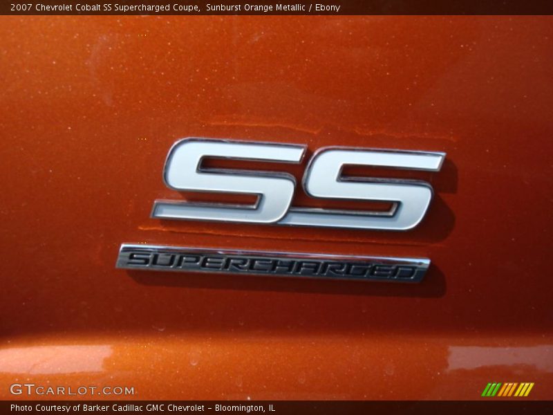 Sunburst Orange Metallic / Ebony 2007 Chevrolet Cobalt SS Supercharged Coupe