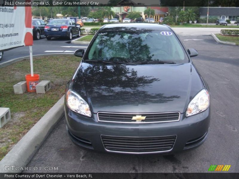 Cyber Gray Metallic / Gray 2011 Chevrolet Impala LS