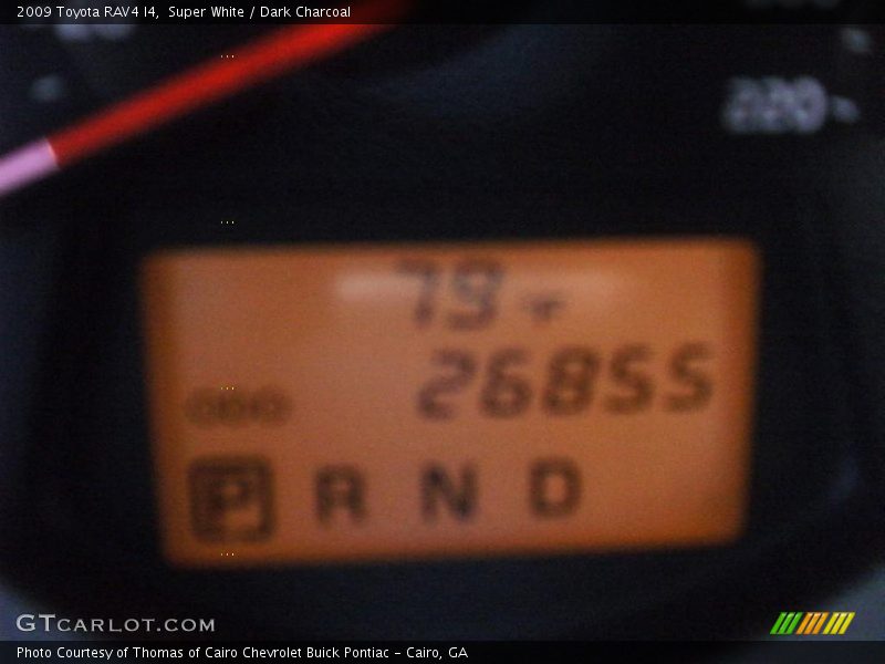 Super White / Dark Charcoal 2009 Toyota RAV4 I4