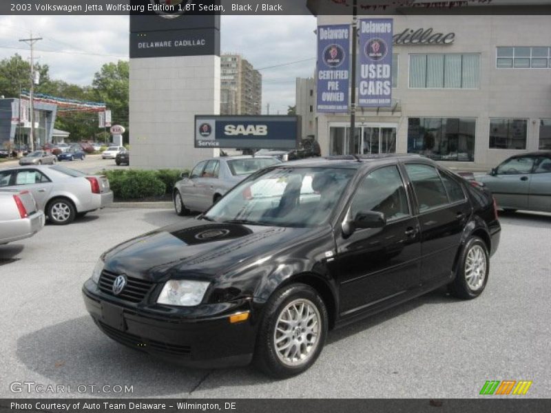 Black / Black 2003 Volkswagen Jetta Wolfsburg Edition 1.8T Sedan