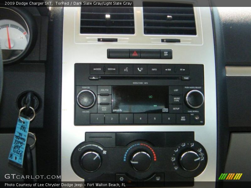 TorRed / Dark Slate Gray/Light Slate Gray 2009 Dodge Charger SXT