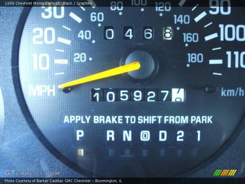 Black / Graphite 1999 Chevrolet Monte Carlo LS