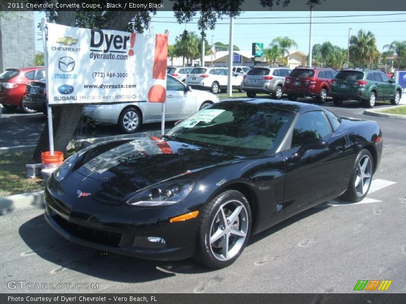 Black / Ebony Black 2011 Chevrolet Corvette Coupe
