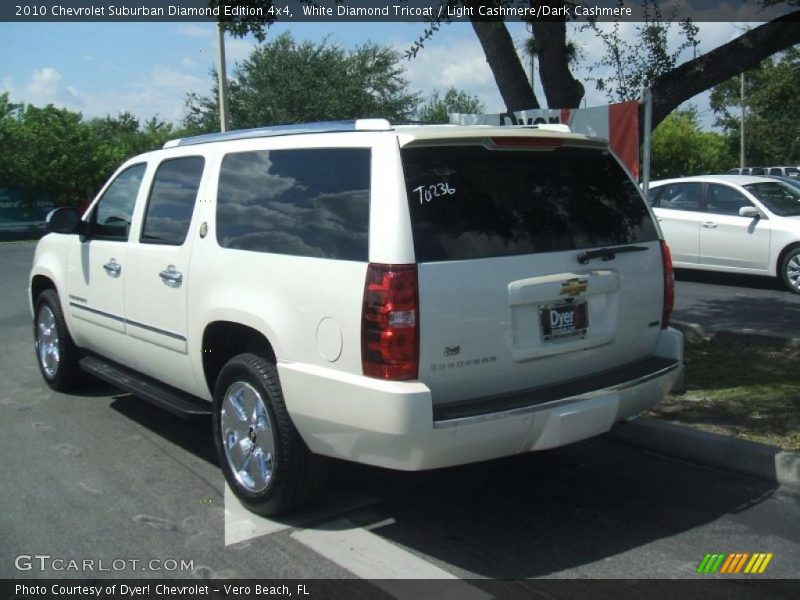 White Diamond Tricoat / Light Cashmere/Dark Cashmere 2010 Chevrolet Suburban Diamond Edition 4x4