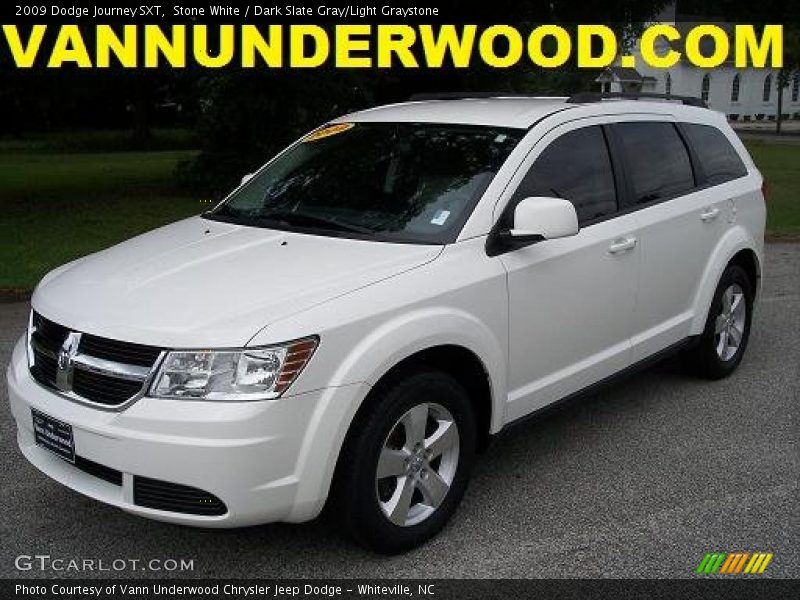 Stone White / Dark Slate Gray/Light Graystone 2009 Dodge Journey SXT