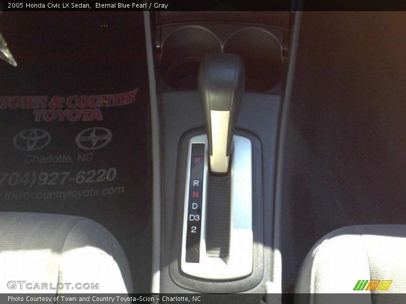 Eternal Blue Pearl / Gray 2005 Honda Civic LX Sedan