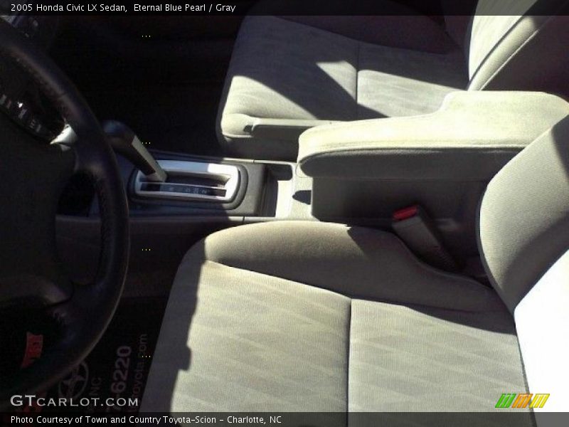 Eternal Blue Pearl / Gray 2005 Honda Civic LX Sedan