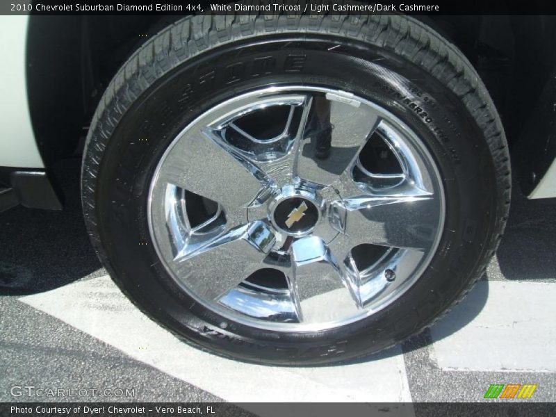 White Diamond Tricoat / Light Cashmere/Dark Cashmere 2010 Chevrolet Suburban Diamond Edition 4x4