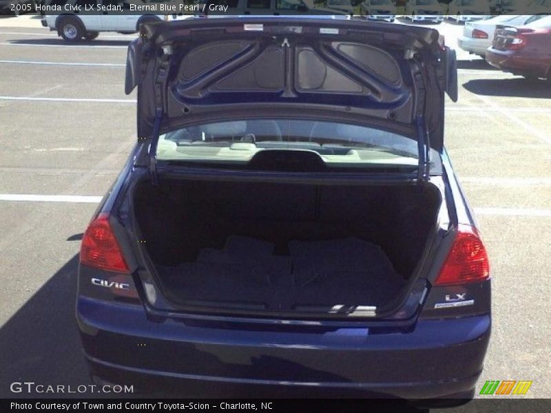 Eternal Blue Pearl / Gray 2005 Honda Civic LX Sedan