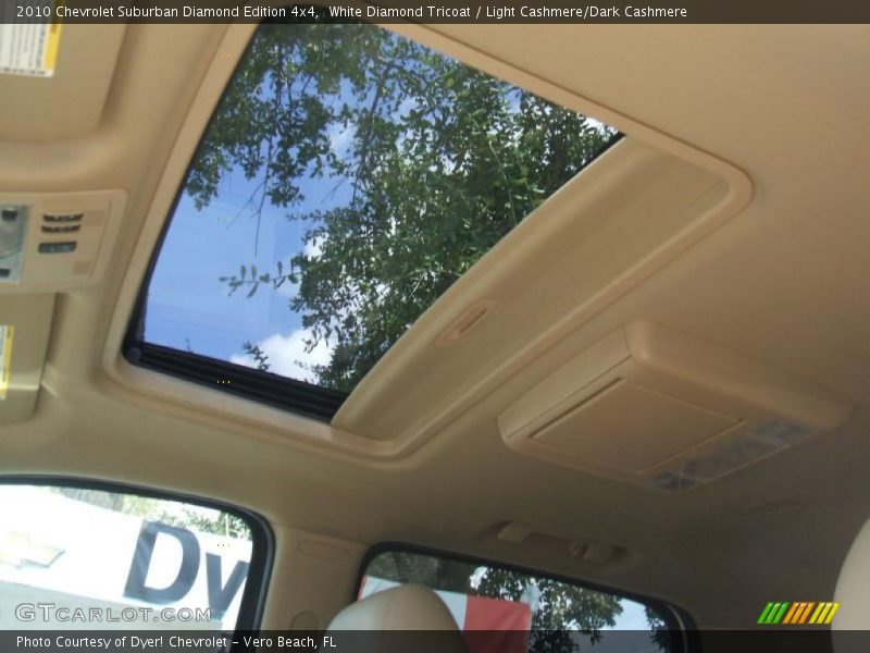 White Diamond Tricoat / Light Cashmere/Dark Cashmere 2010 Chevrolet Suburban Diamond Edition 4x4