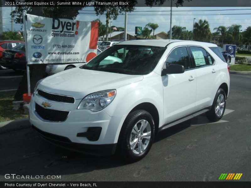 Summit White / Light Titanium/Jet Black 2011 Chevrolet Equinox LS