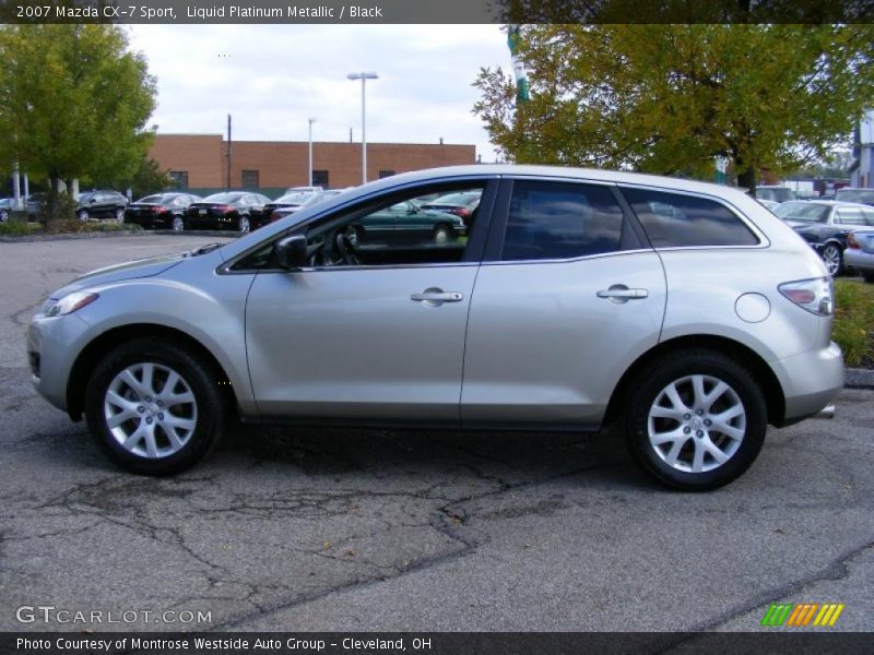 Liquid Platinum Metallic / Black 2007 Mazda CX-7 Sport