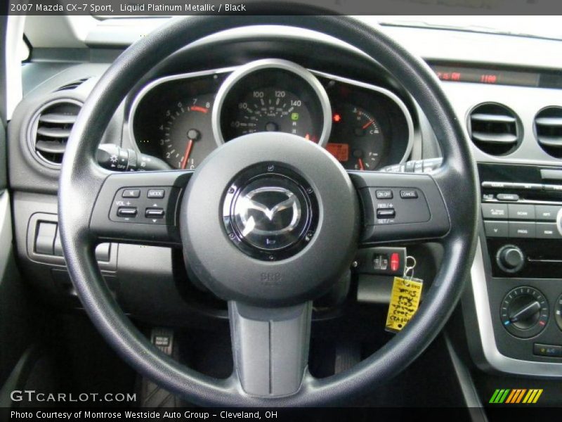 Liquid Platinum Metallic / Black 2007 Mazda CX-7 Sport