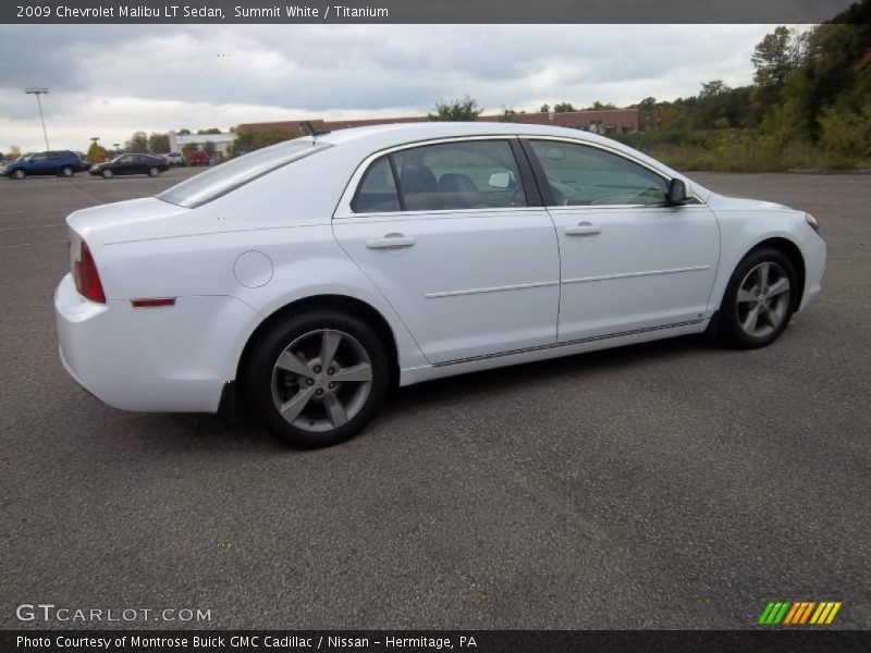 Summit White / Titanium 2009 Chevrolet Malibu LT Sedan