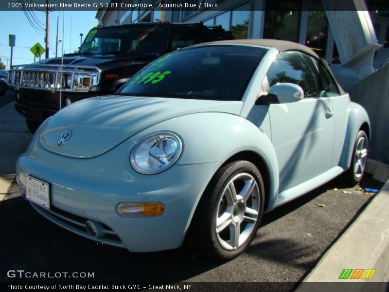 Aquarius Blue / Black 2005 Volkswagen New Beetle GLS 1.8T Convertible