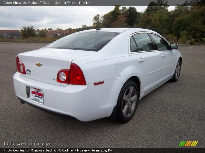 Summit White / Titanium 2009 Chevrolet Malibu LT Sedan