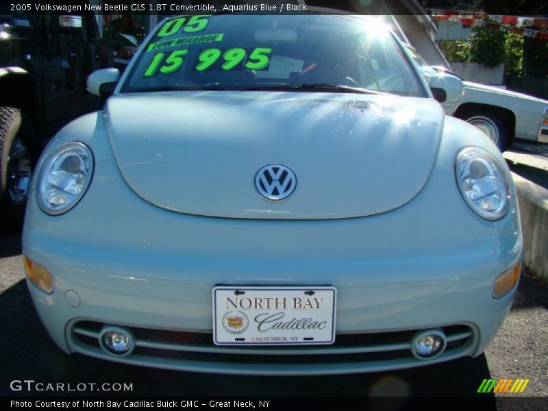 Aquarius Blue / Black 2005 Volkswagen New Beetle GLS 1.8T Convertible