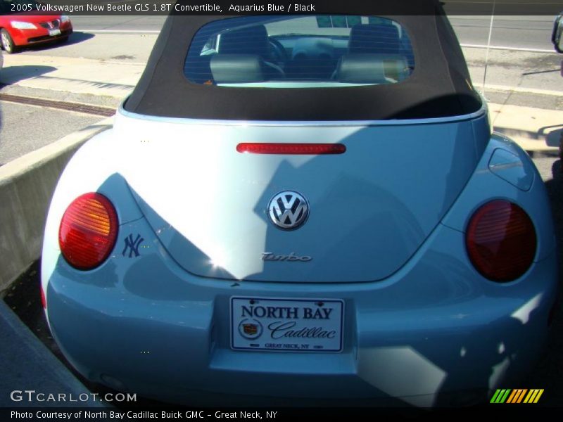 Aquarius Blue / Black 2005 Volkswagen New Beetle GLS 1.8T Convertible
