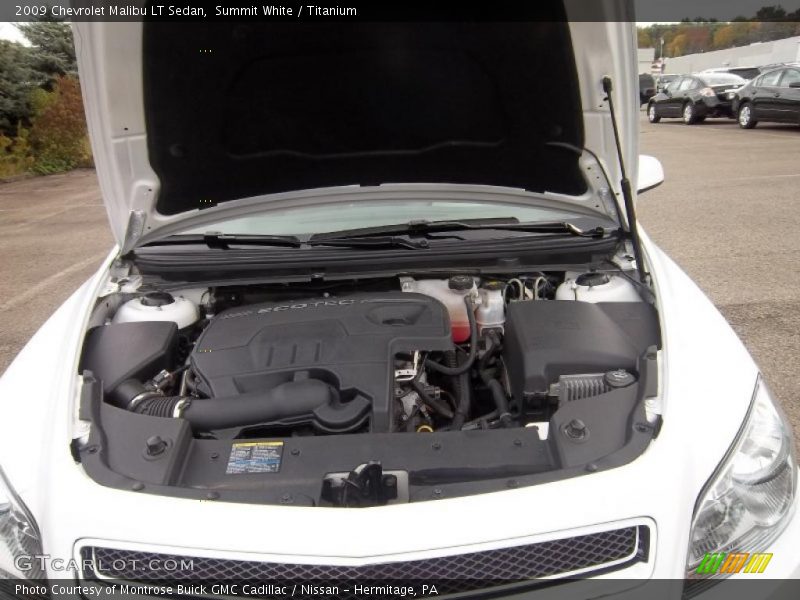 Summit White / Titanium 2009 Chevrolet Malibu LT Sedan