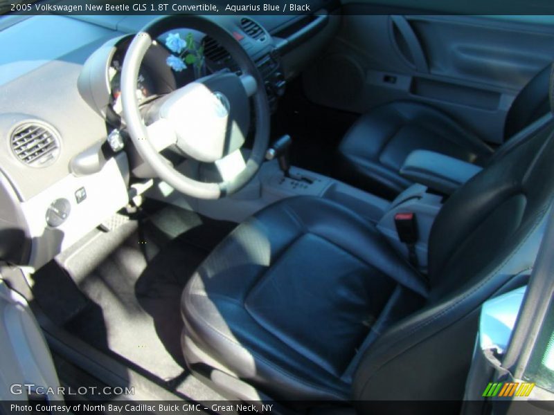 Aquarius Blue / Black 2005 Volkswagen New Beetle GLS 1.8T Convertible
