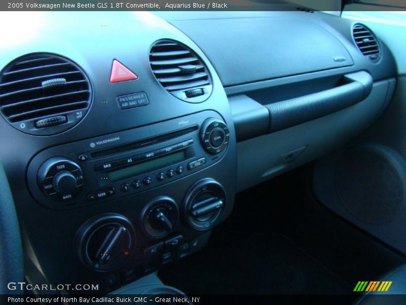 Aquarius Blue / Black 2005 Volkswagen New Beetle GLS 1.8T Convertible