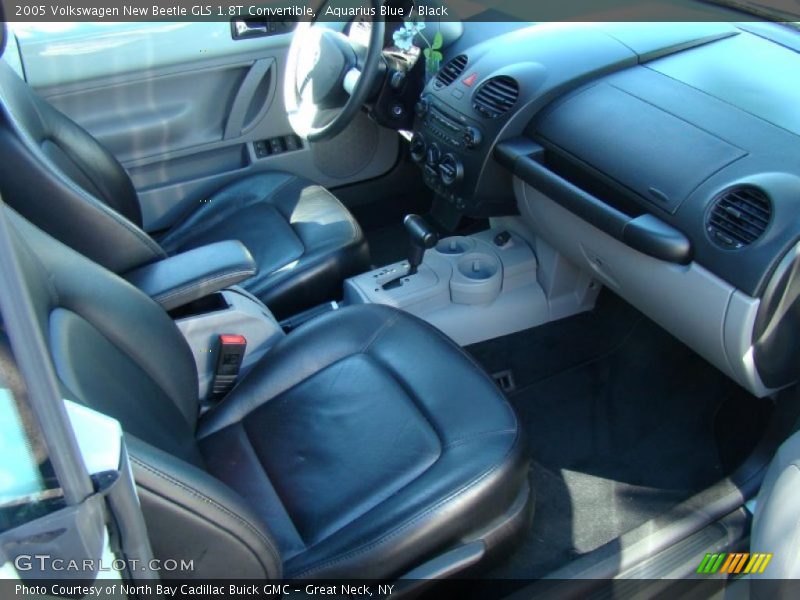 Aquarius Blue / Black 2005 Volkswagen New Beetle GLS 1.8T Convertible