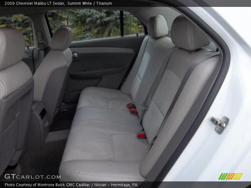 Summit White / Titanium 2009 Chevrolet Malibu LT Sedan