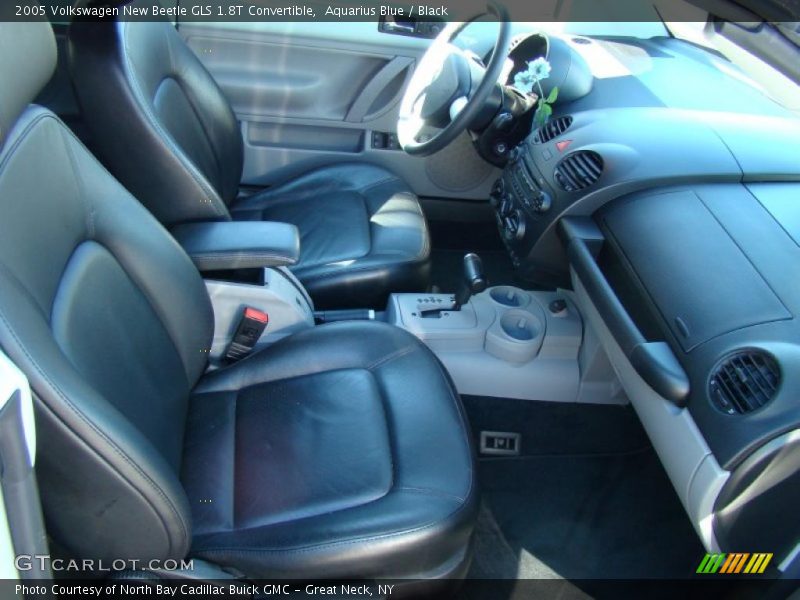 Aquarius Blue / Black 2005 Volkswagen New Beetle GLS 1.8T Convertible