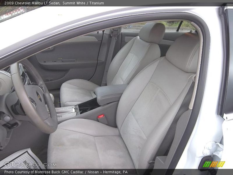 Summit White / Titanium 2009 Chevrolet Malibu LT Sedan