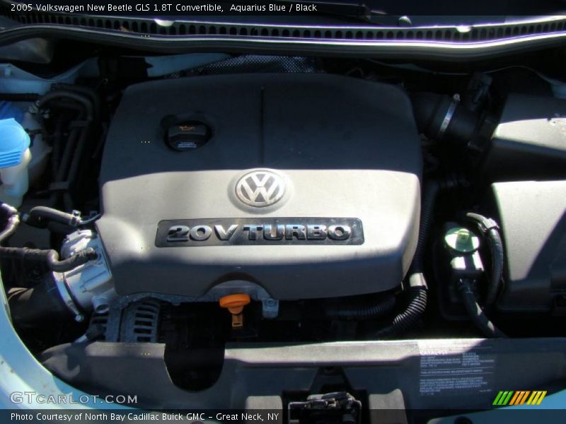 Aquarius Blue / Black 2005 Volkswagen New Beetle GLS 1.8T Convertible