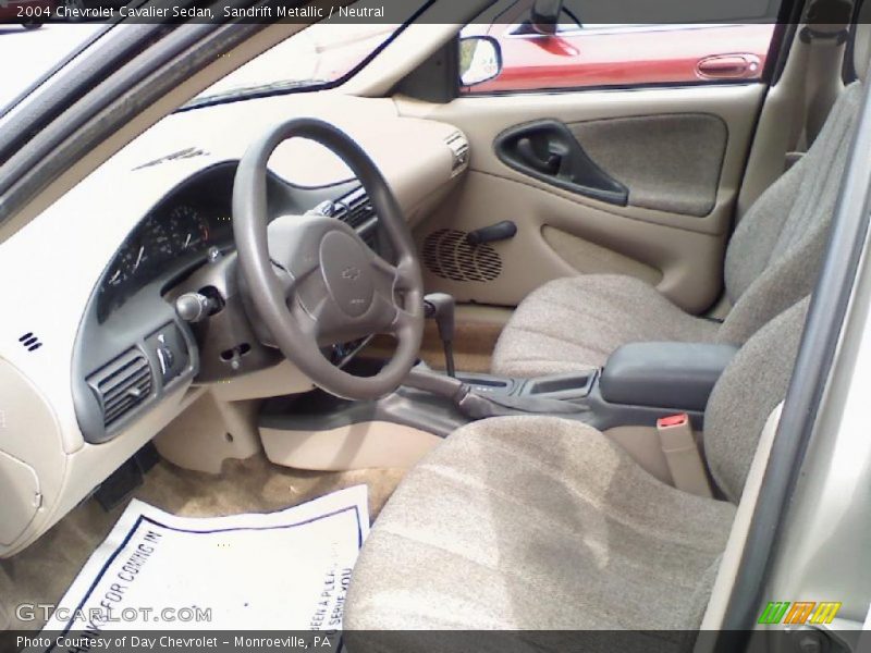 Sandrift Metallic / Neutral 2004 Chevrolet Cavalier Sedan