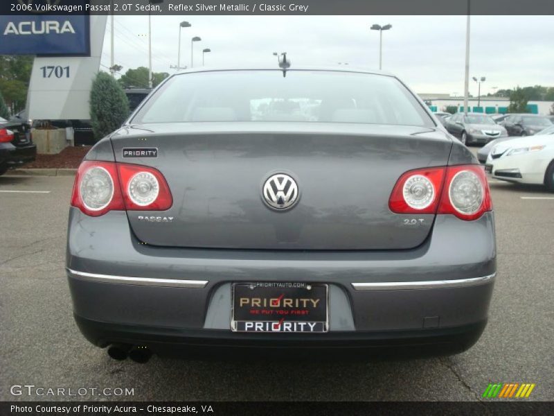 Reflex Silver Metallic / Classic Grey 2006 Volkswagen Passat 2.0T Sedan
