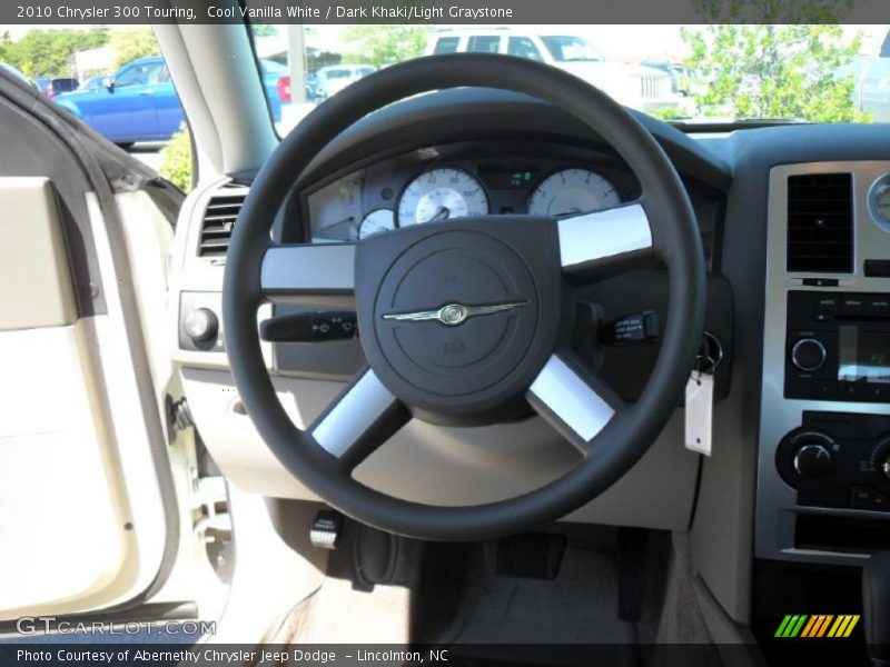 Cool Vanilla White / Dark Khaki/Light Graystone 2010 Chrysler 300 Touring